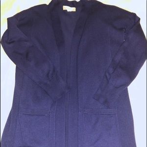 Dark Blue Cardigan Sweater